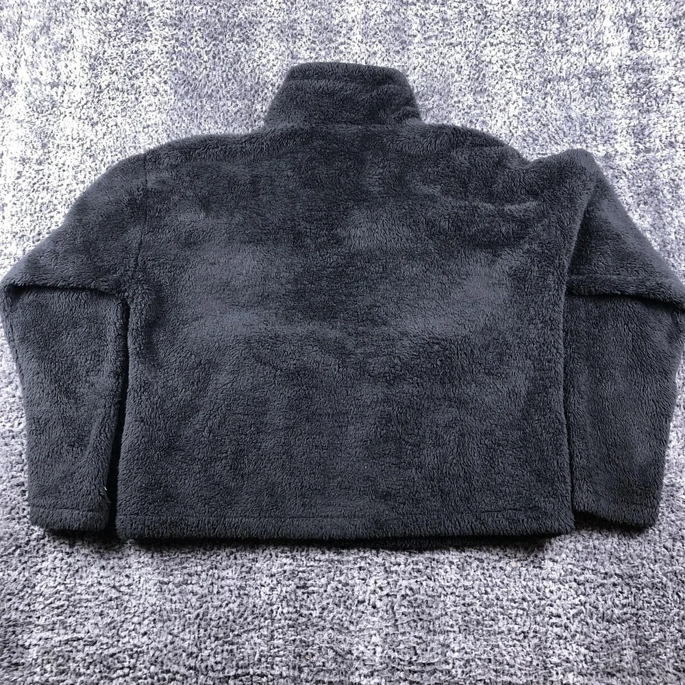 The North Face‎ Sherpa Fleece Jacket Womens XL Gray Full Zip Pockets Warm Cozy